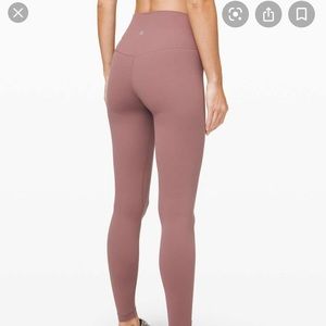 Nude blush Lululemon Align 25” leggings